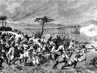 illustration of the 1878 st croix labor riot