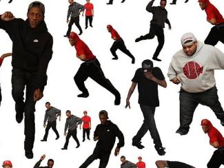 black dancers in a variety of poses