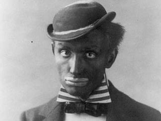 man in blackface as a minstrel