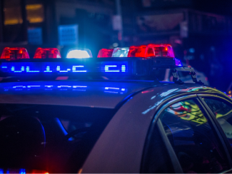 flashing police lights 
