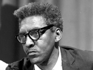 bayard rustin looking straight ahead