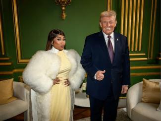 nicki minaj with donald trump