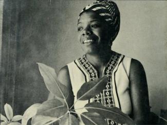 smiling maya angelou