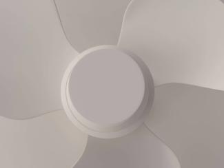 close up of a white ceiling fan