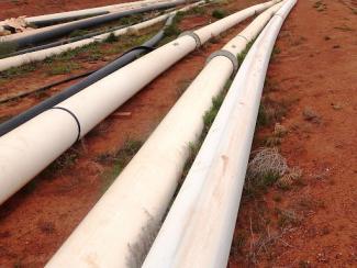 pipeline laying on the ground