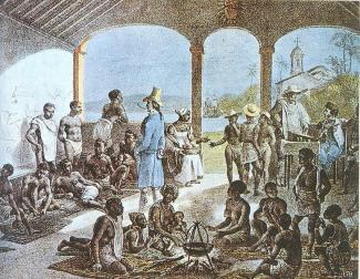 Painting of enslaved people in Brazil
