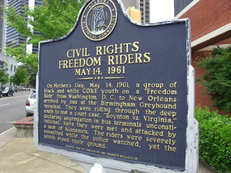 freedom rider plaque
