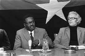 agostinho neto at a speaker