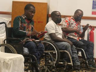 persons living with disability at the global disability summit in ghana