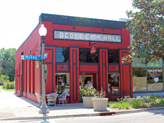 outside of a building