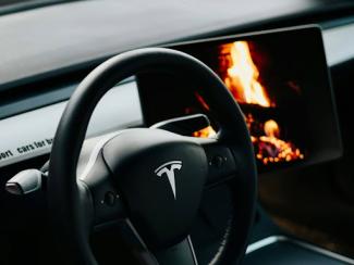 interior of a tesla