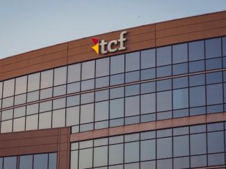 front of the tcf bank