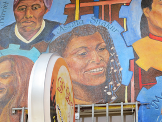 mural on a wall