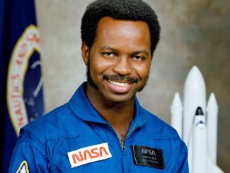 ron mcnair in astronaut uniform