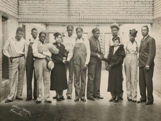 scottsboro boys standing together
