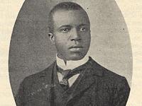 black and white photo of scott joplin