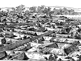 illustration of benin city in 1897
