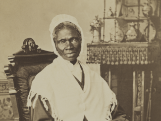 photo of sojourner sitting down