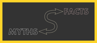 illustration that says myth to facts