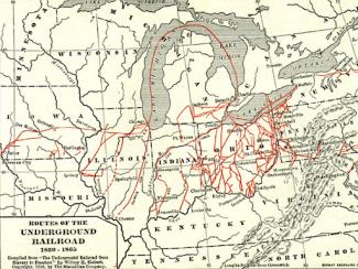 underground railroad map