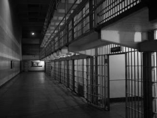 inside of an empty prison