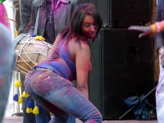 woman twerking on a stage