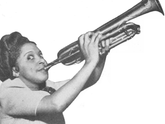 valaida snow playing a trumpet