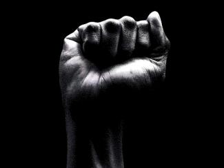 raised clenched fist