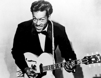 chuck berry playing guitar