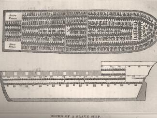 diagram of slave ship 