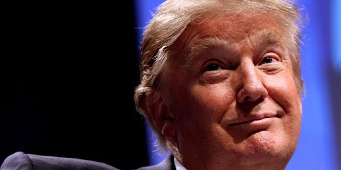 president trump smiling