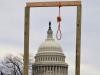 noose and scaffold with capitol dome building in the background 