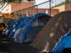 a row of tents sitting on the side