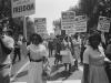 process of african americans carrying signs for equal rights 